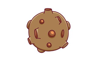 Asteroid Sticker PNG