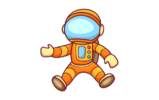 Astronaut Sticker PNG