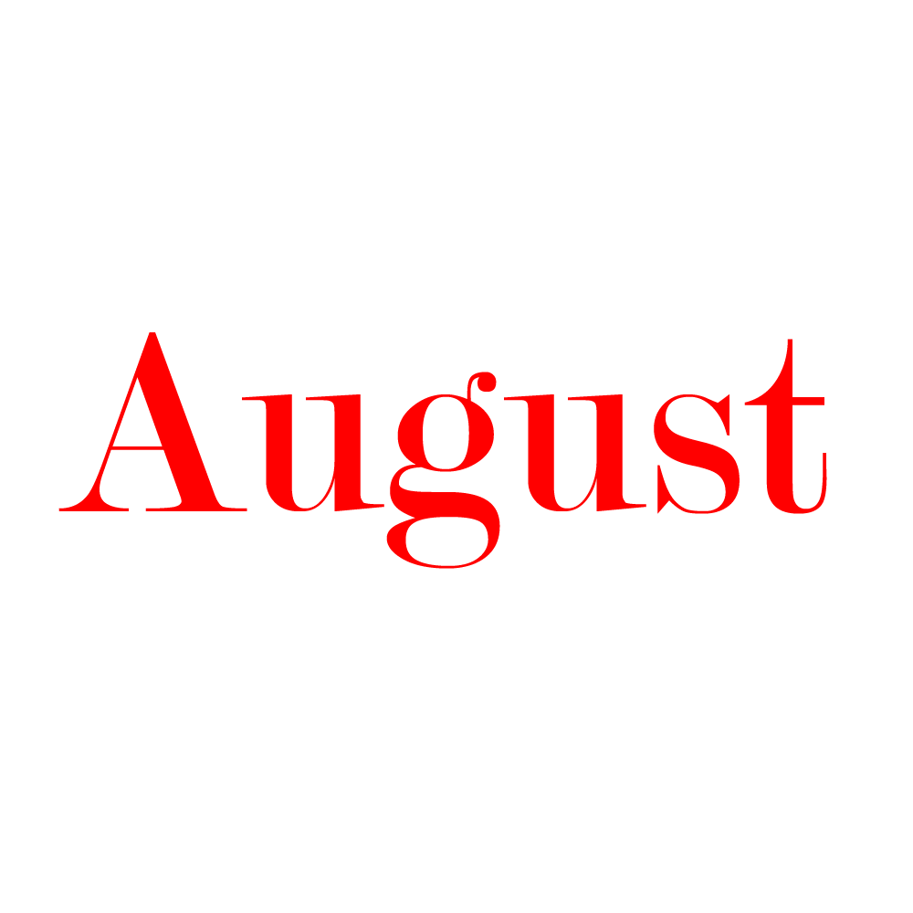August  Transparent Image