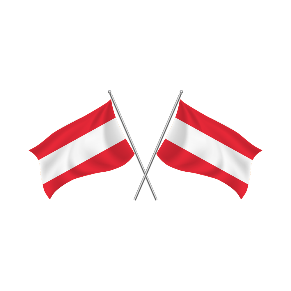 Austria Flag Transparent Image