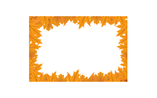Autumn Leaf Frame PNG