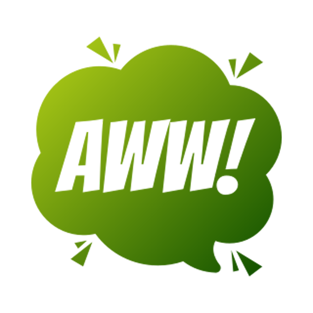 Aww Free Sticker Transparent Picture