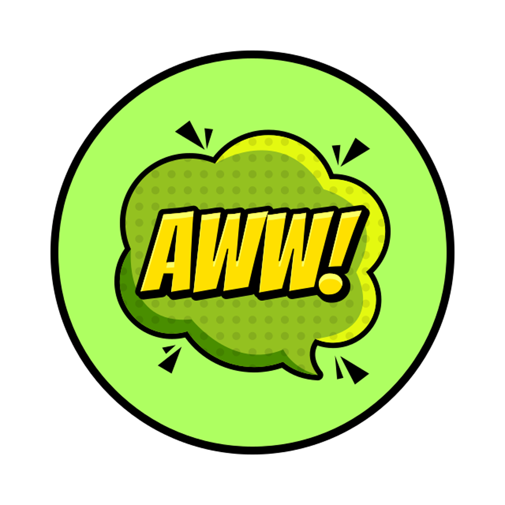 Aww Free Sticker Transparent Clipart