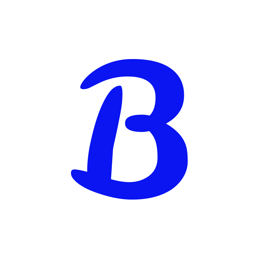 B Alphabet Blue Transparent Image