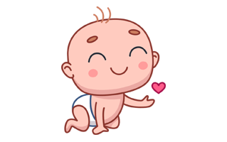 Baby Free Sticker PNG
