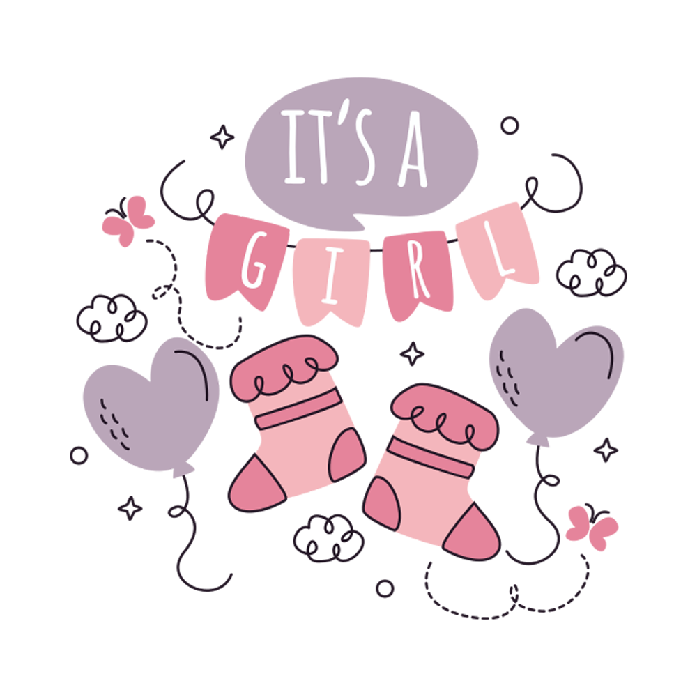 Baby Girl Free Sticker Transparent Clipart