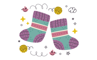 Baby Socks Free Sticker PNG