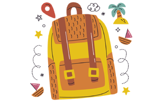 Backpack Sticker PNG