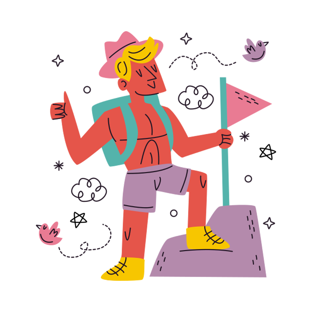 Backpacking Free Sticker Transparent Picture