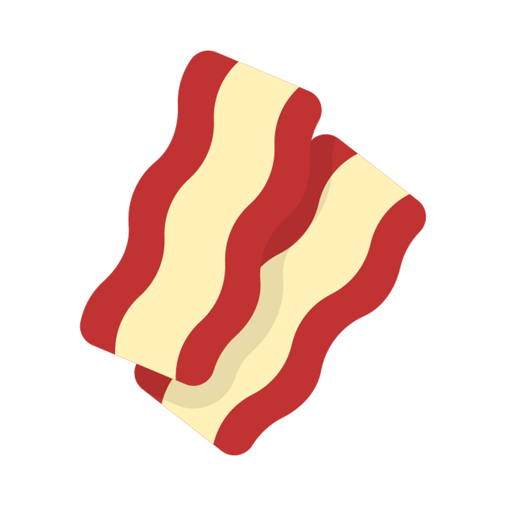 Bacon Strip Free Sticker Transparent Photo