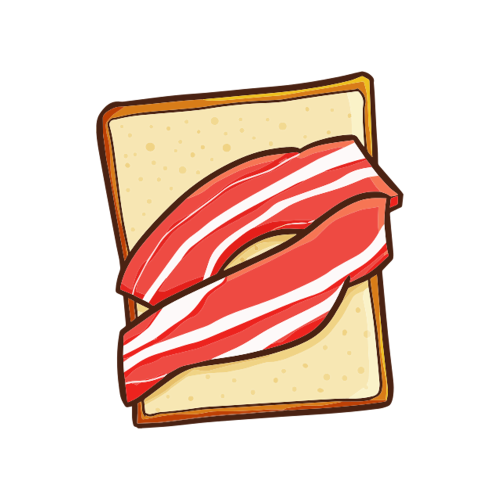 Bacon Strip Free Sticker Transparent Picture