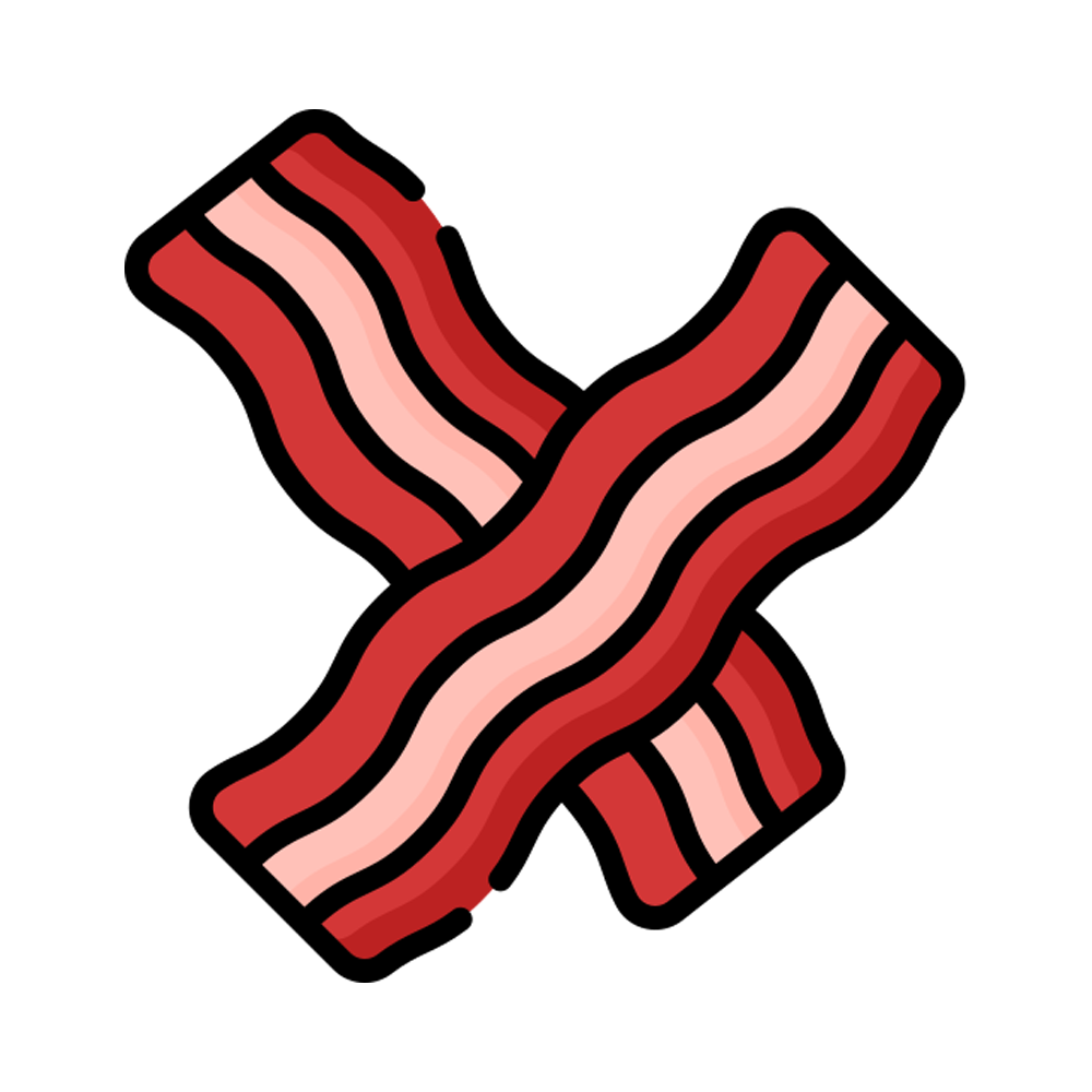 Bacon Strip Free Sticker Transparent Gallery