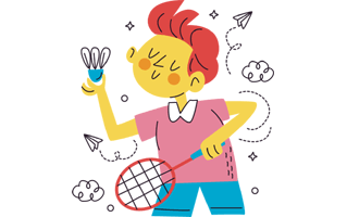 Badminton Sticker PNG