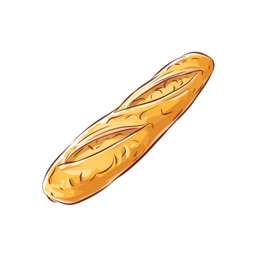 Baguette Sticker Transparent Clipart