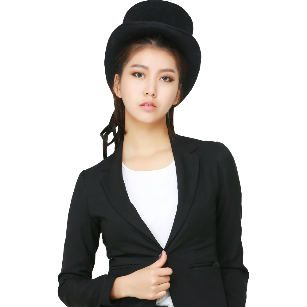 Ban Ji Hee In Black Dress Transparent Image