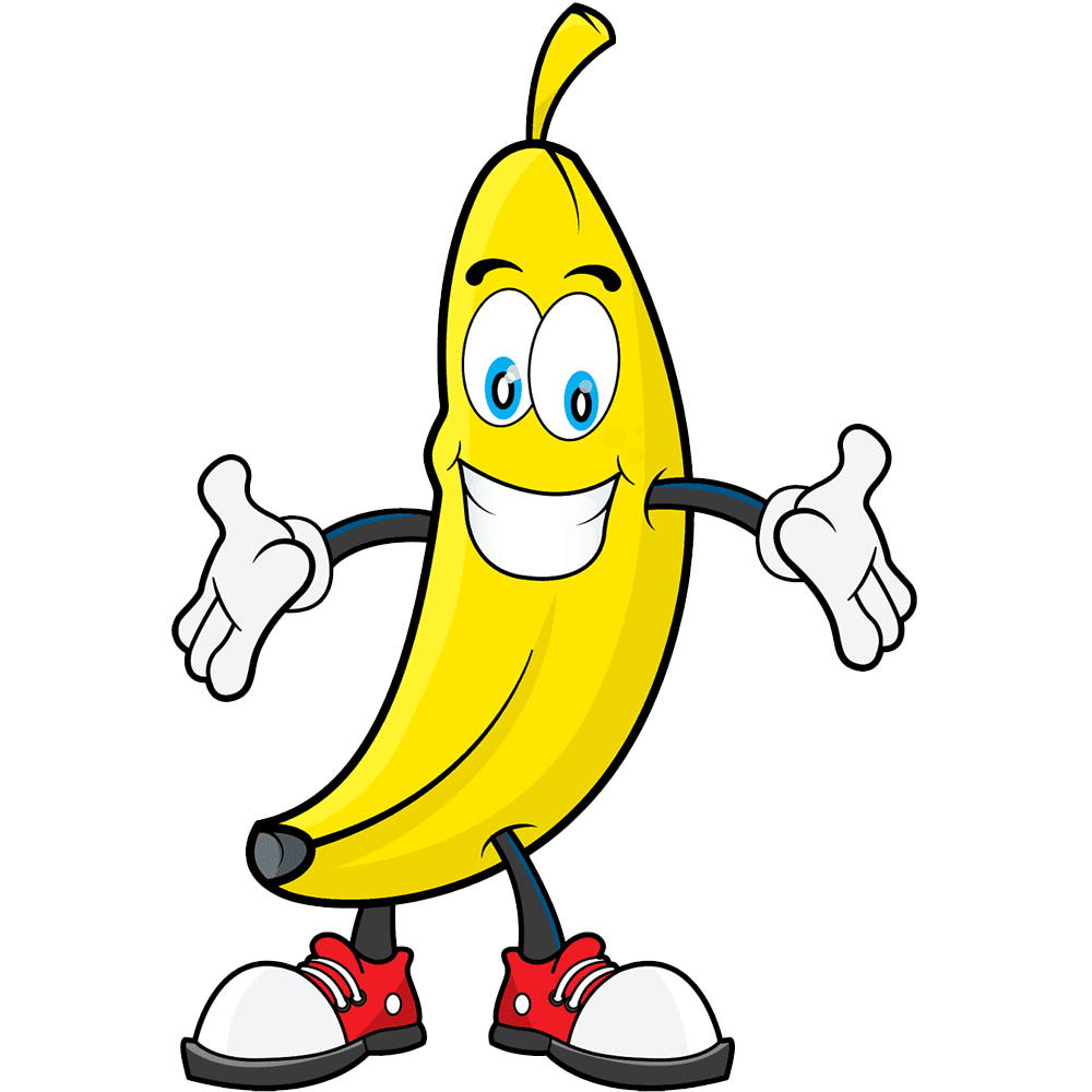 Banana Cartoon  Transparent Clipart