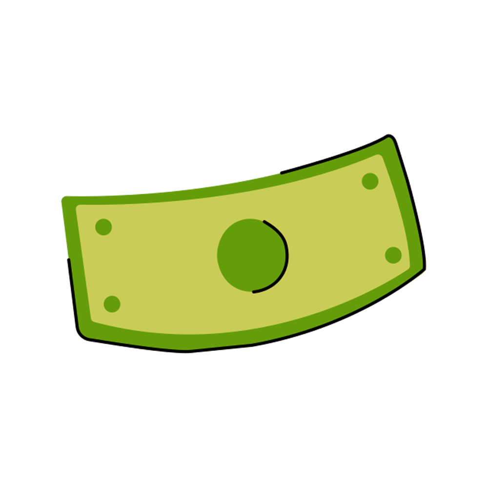 Banknote Free Sticker Transparent Image