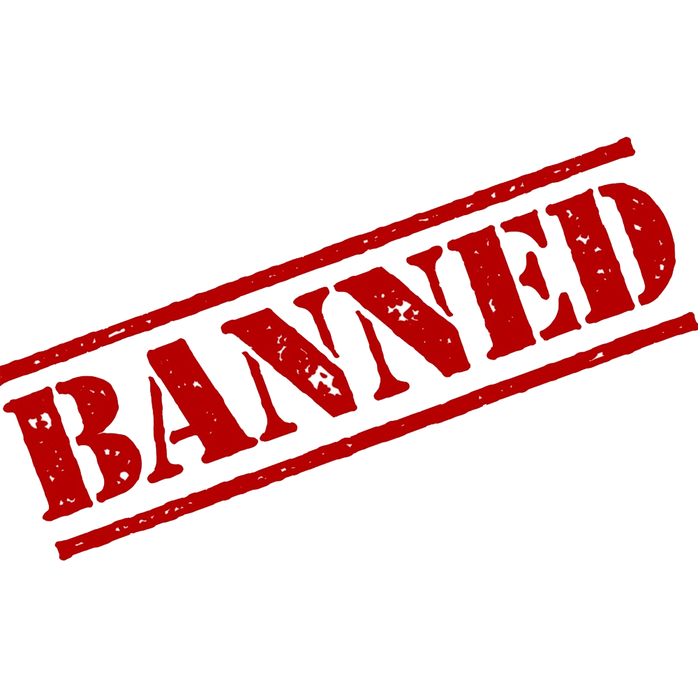 Banned Stamp  Transparent Photo