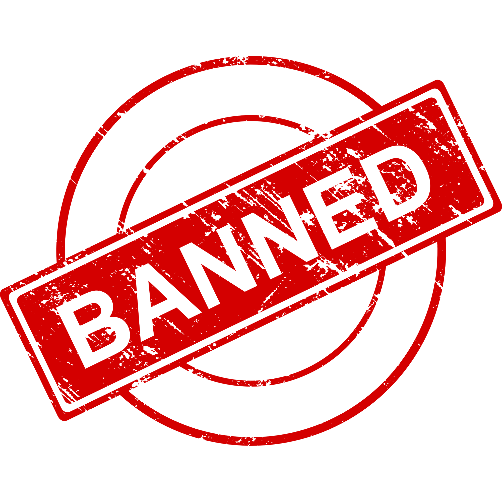 Banned Stamp Transparent Picture