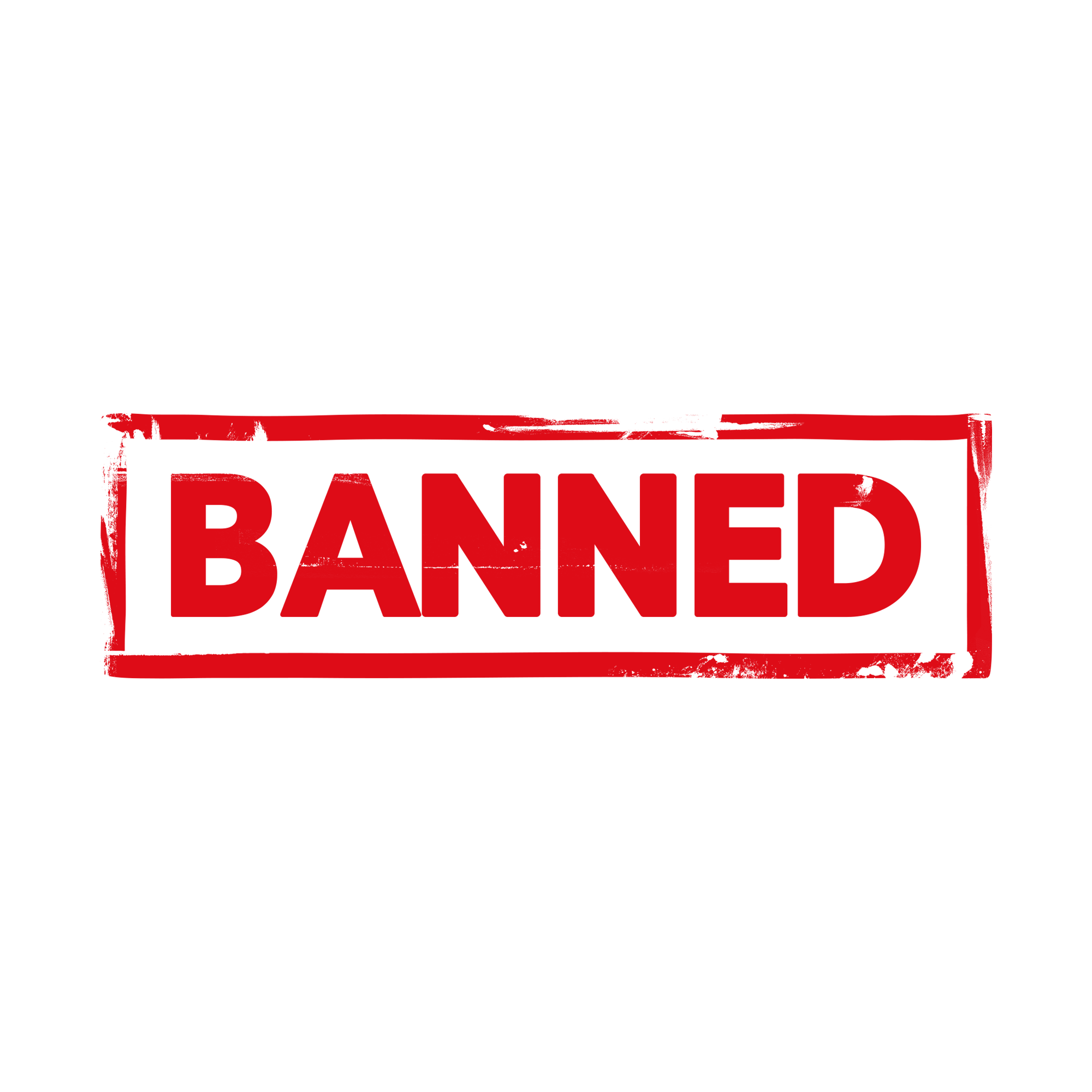 Banned Stamp  Transparent Clipart