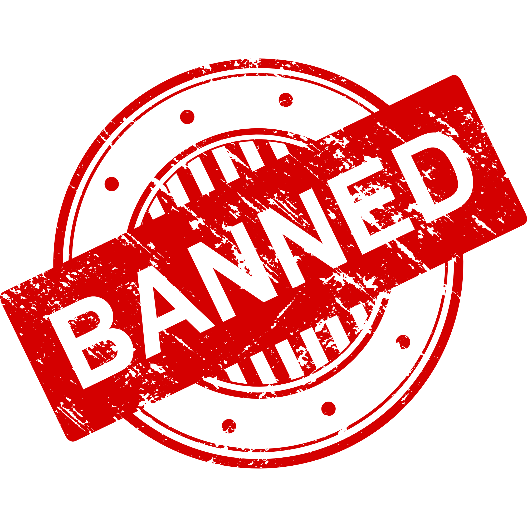 Banned Stamp  Transparent Gallery