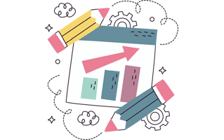 Bar Chart Sticker PNG