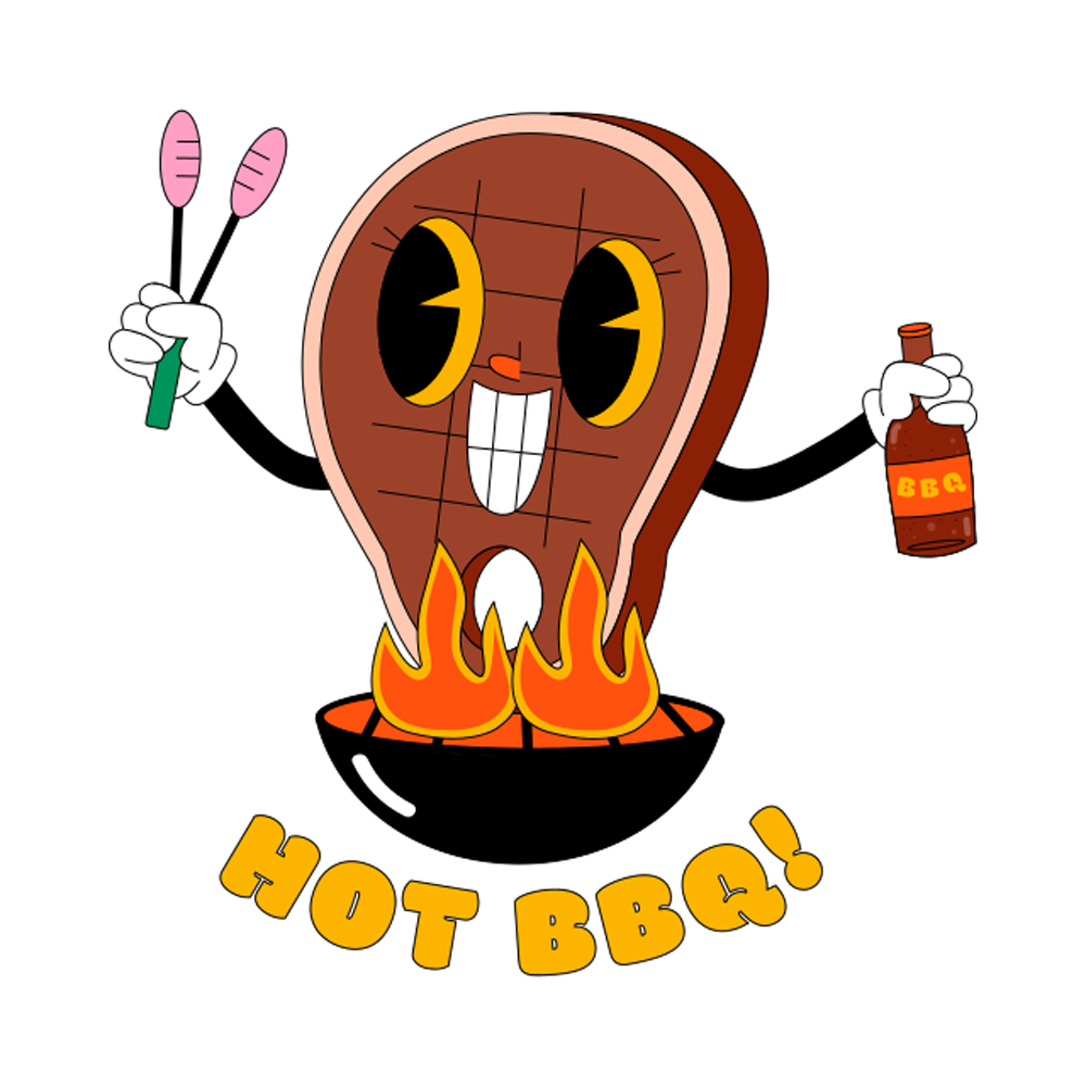 Barbeque Sticker Transparent Clipart
