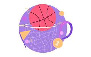 Basketball Hoop Sticker PNG