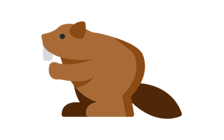 Beaver Sticke PNG