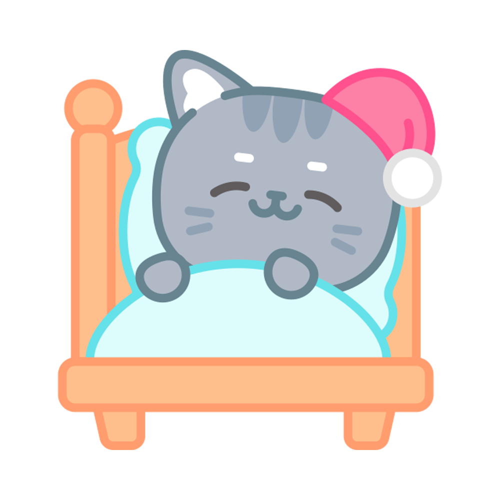 Bed Time Free Sticker Transparent Clipart