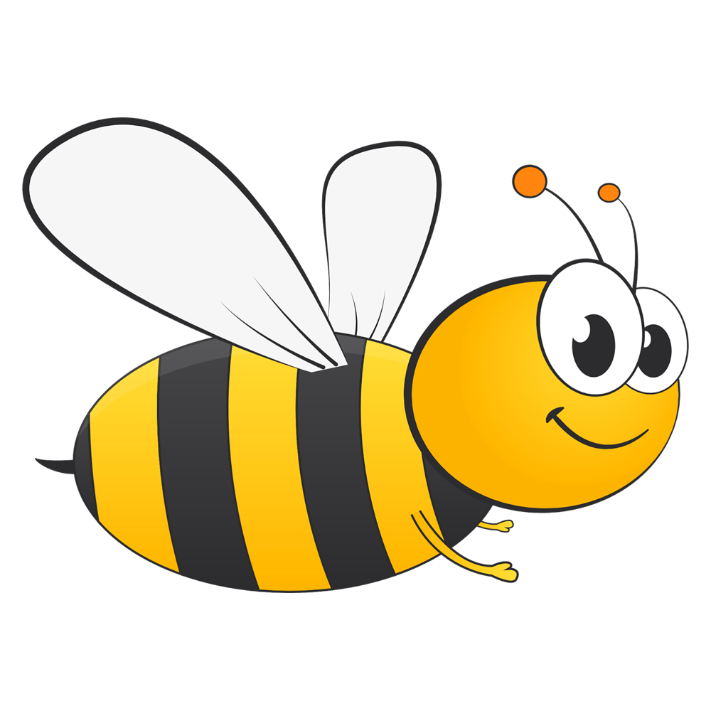 Bee Cartoon  Transparent Clipart