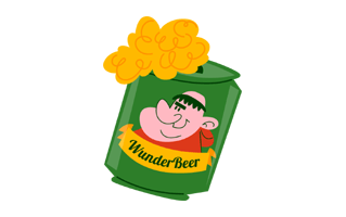 Beer Can Free Sticker PNG