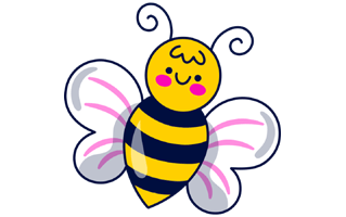 Bees Sticker PNG