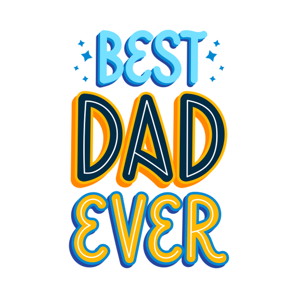 Best Dad Sticker Transparent Picture