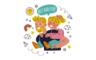 Best Dad Sticker PNG