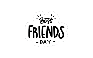Best Friend Free Sticker PNG