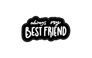 Best Friends Sticker PNG