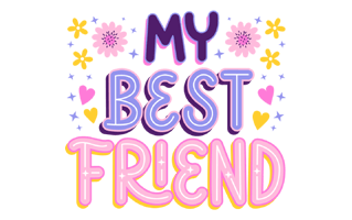 Best Friends Stickers PNG