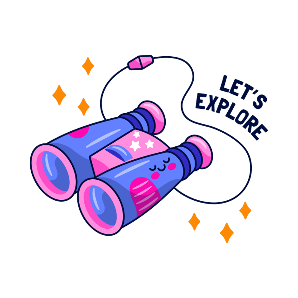 Binoculars Sticker Transparent Clipart