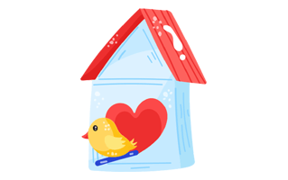 Birdhouse Free Sticker PNG