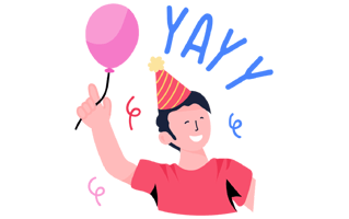 Birthday Boy Sticker PNG