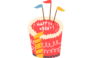Birthday Cake Free Sticker PNG