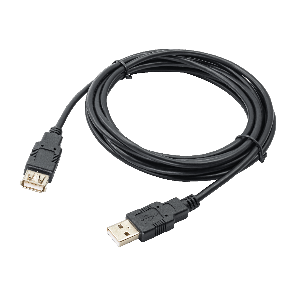 Black USB Cable Transparent Clipart