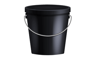 Black Bucket PNG