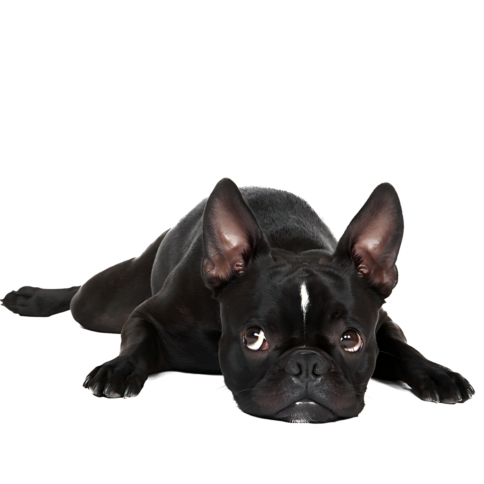 Black Bulldog  Transparent Clipart