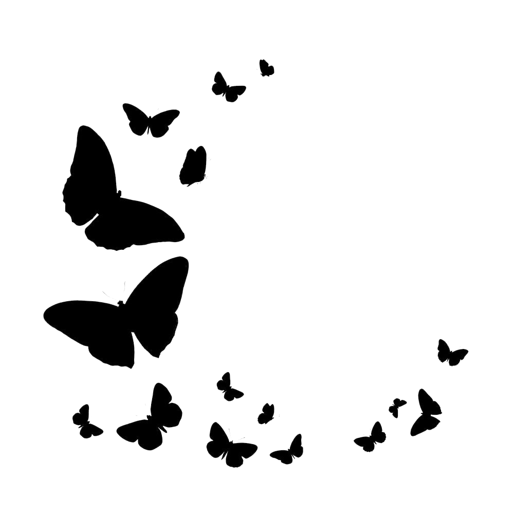 Black Butterfly Transparent Clipart