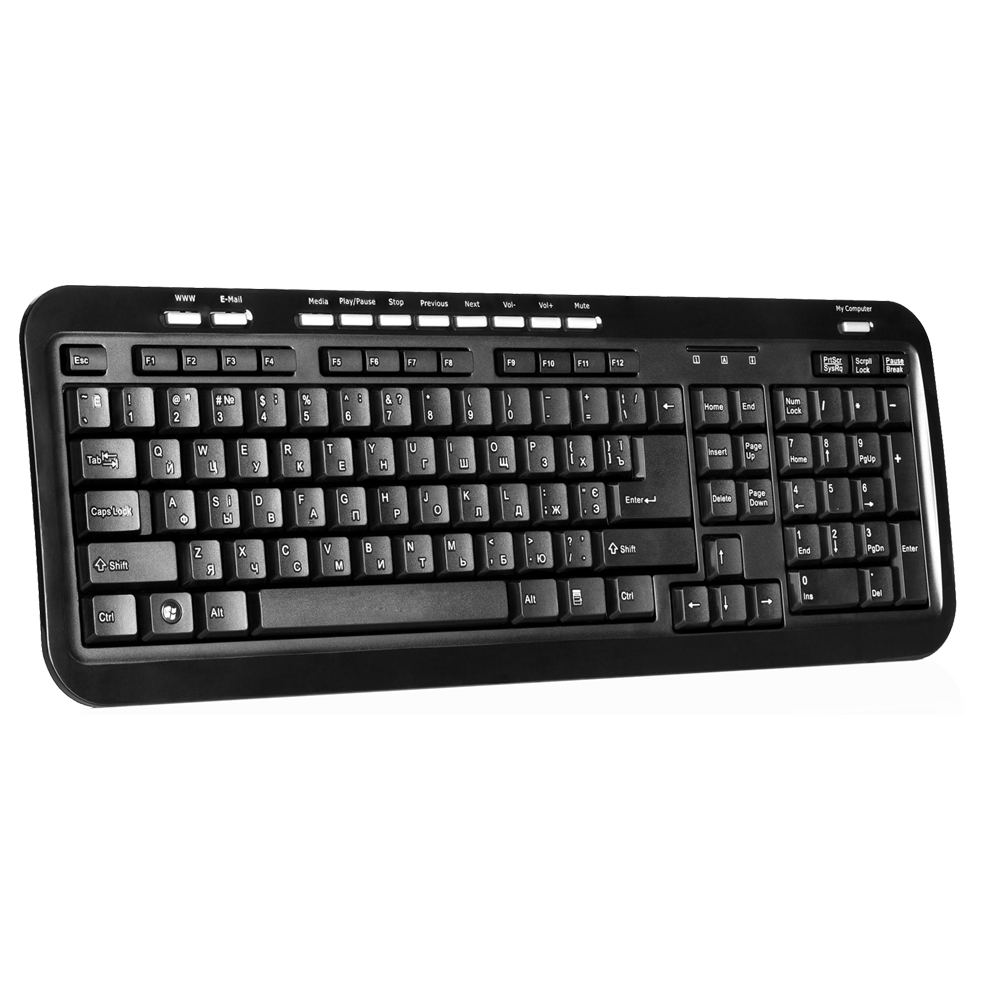 Black Computer Keyboard Transparent Photo