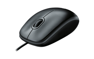 Black Computer Mouse PNG