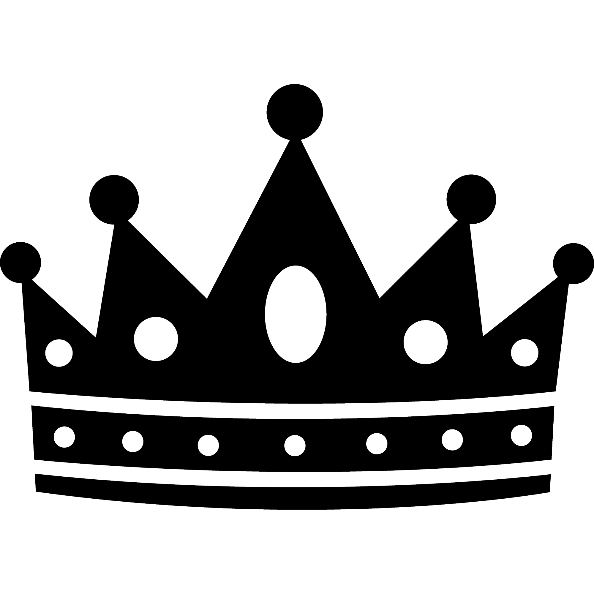 Black Crown  Transparent Clipart
