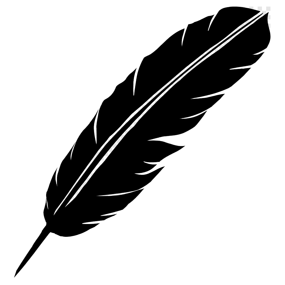 Black Feather Transparent Clipart
